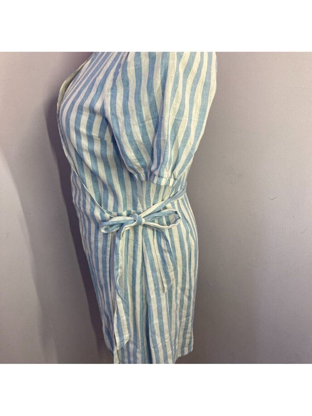 Everly Linen Blend Wrap Dress, NWT, Size M - Picture 7 of 12